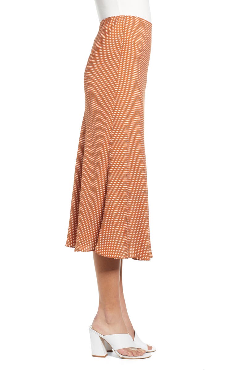 Leith Bias Cut Midi Skirt, Alternate, color, 