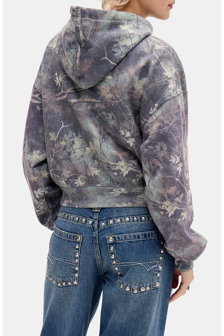 Camo Zip Hoodie, Alternate, color, BROWN CAMO