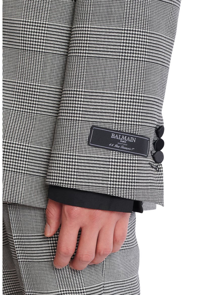 Prince of Wales 2-button blazer, Alternate, color, black