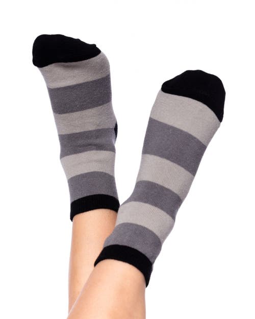 Deux Par Deux Boy 3-pack Knit Socks In Black