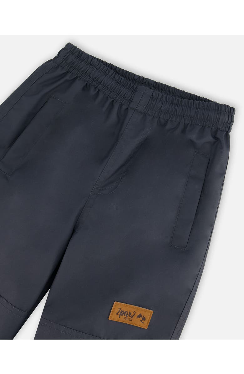 Deux par Deux Little Boy's Two-Piece Mid-Season Outerwear Set Blue And Gray, Alternate, color, Blue And Gray