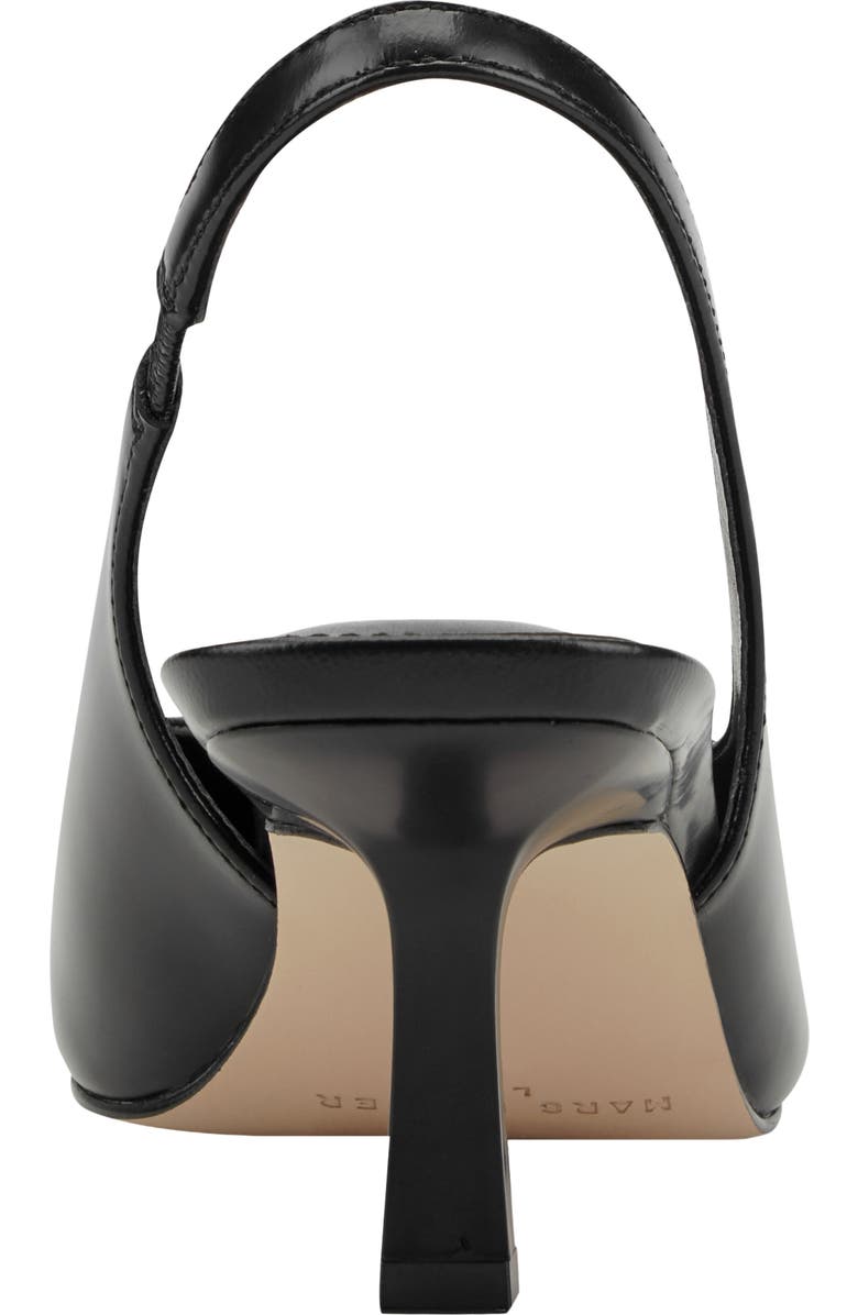 Marc Fisher Gretel Slingback Pointed Toe Bow Pump, Alternate, color, Black