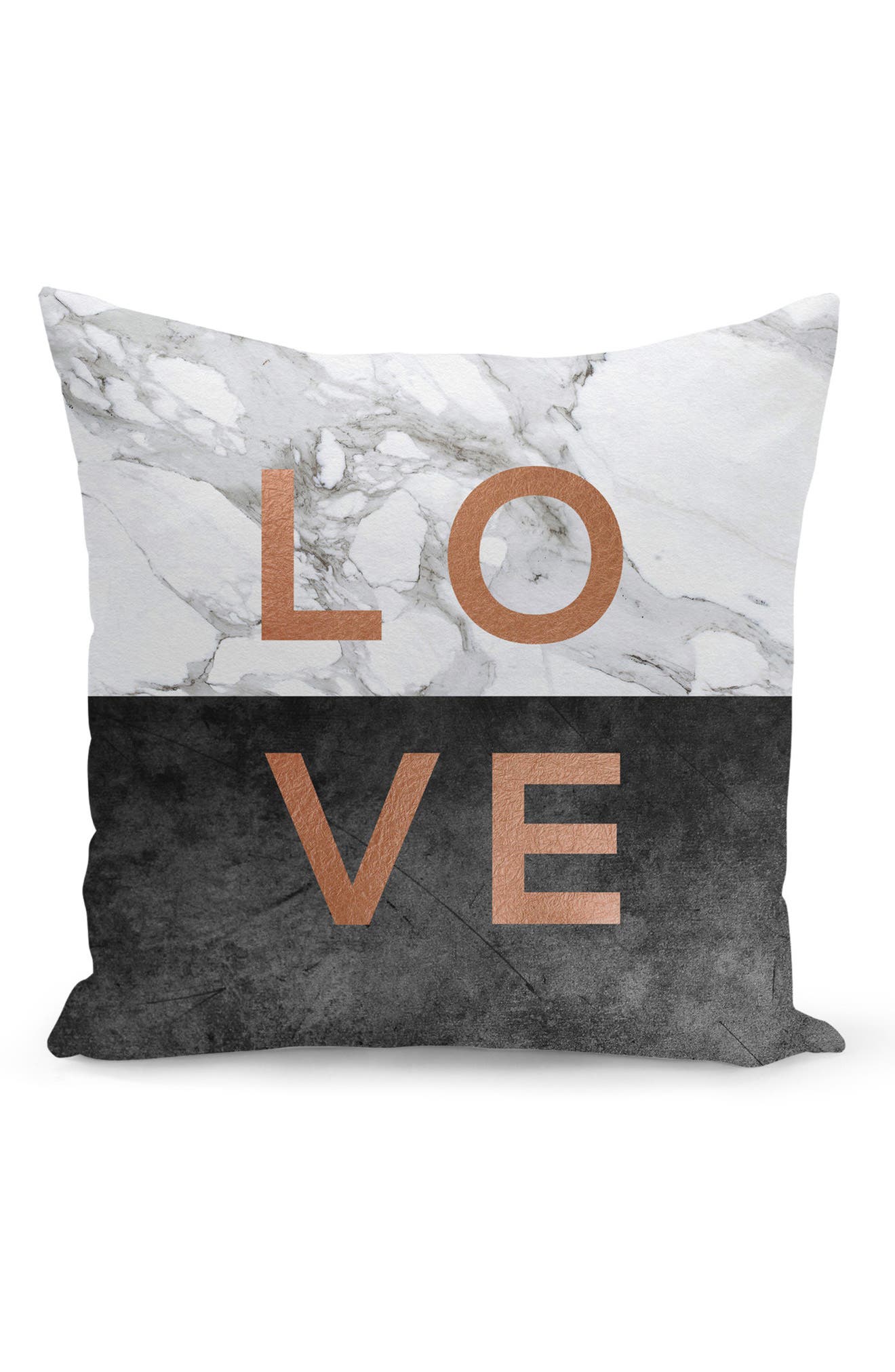 CURIOOS Love Copper Print Throw Pillow | Nordstromrack