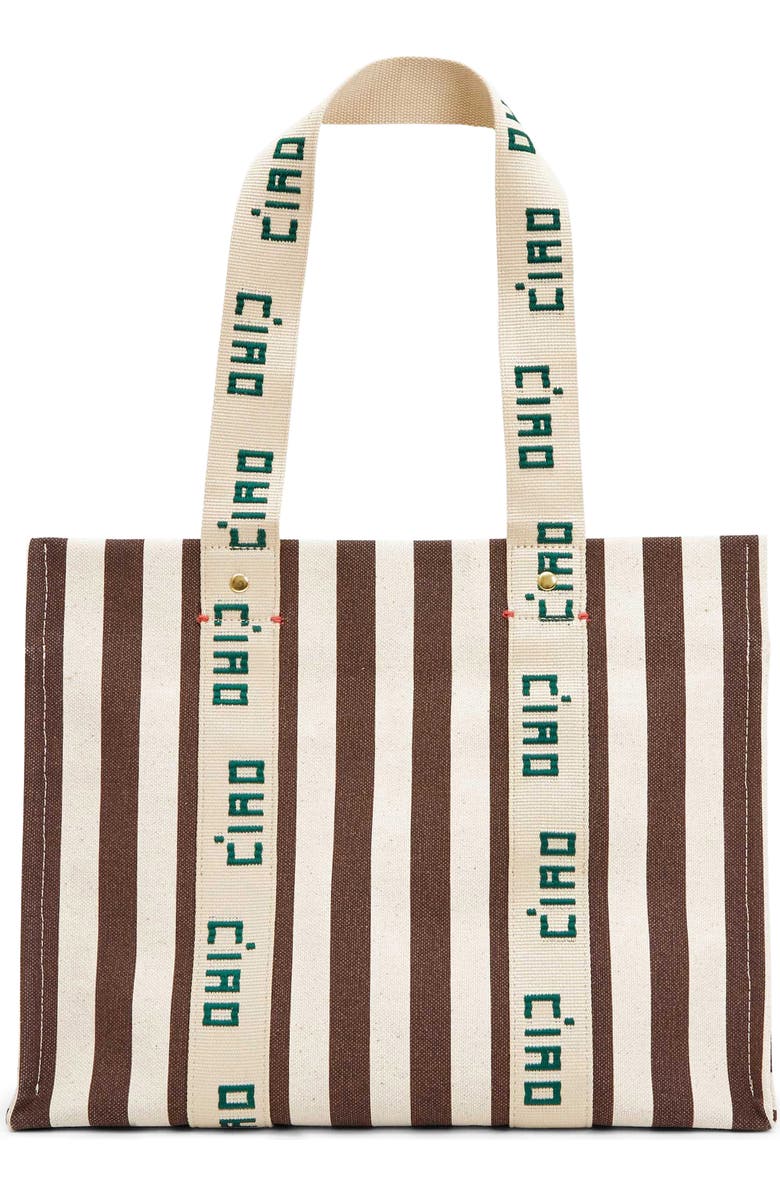 Clare V. Noemie Canvas Tote, Main, color,