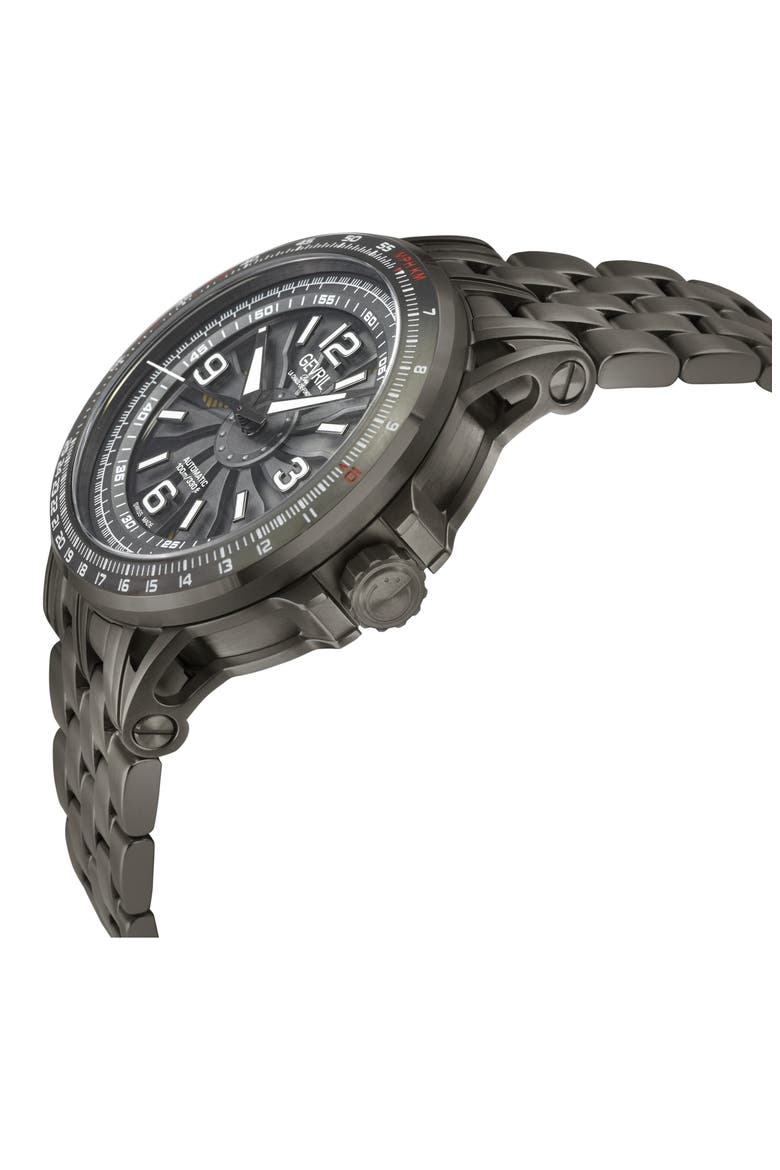 Wind Master Automatic Bracelet Watch, 44mm, Alternate, color, DARK GRAY