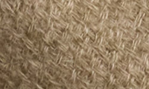 Vince Camuto Whipstitch Basketweave Knit Scarf In Brown