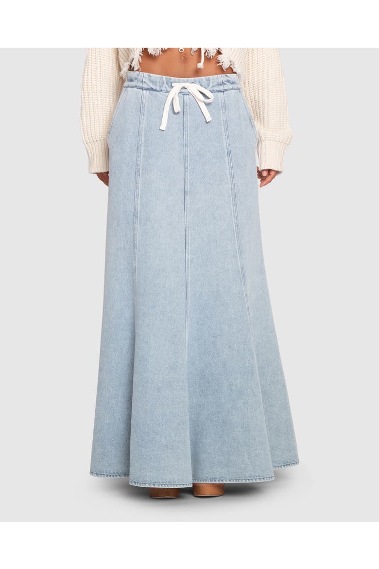 Bold Love Maxi Skirt, Alternate, color, Stonewash