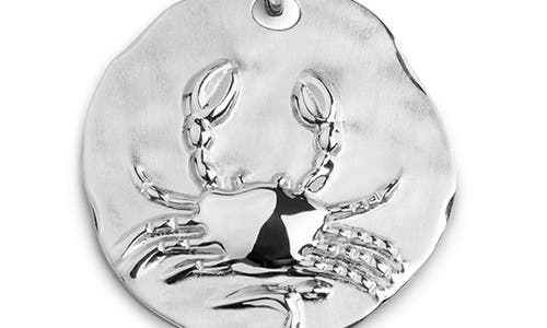 Monica Vinader Zodiac Charm Pendant Necklace In Metallic