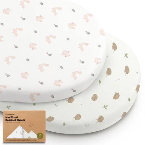 2-Pack Isla Fitted Bassinet Sheets