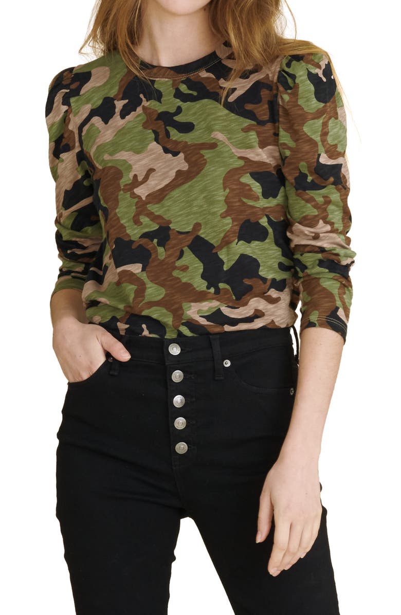 Veronica Beard Porter Puff Sleeve T-Shirt, Main, color,