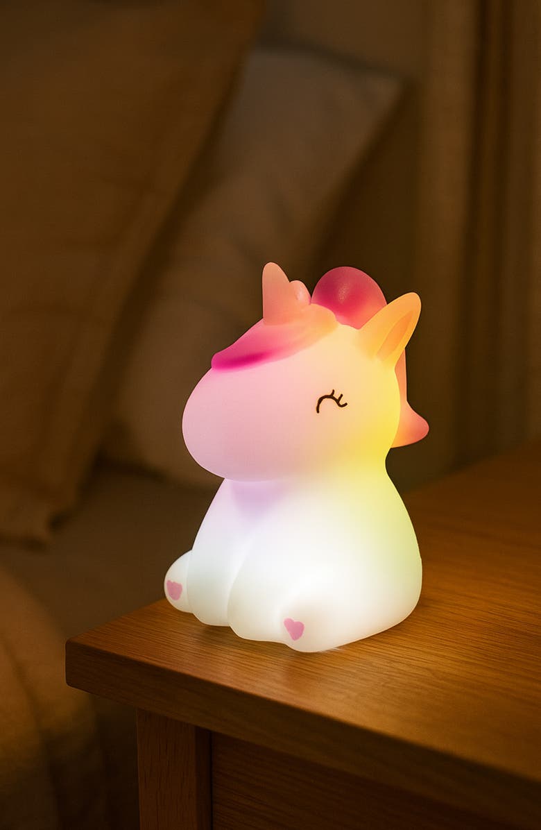 Innovibe Unicorn Squishy Light, Alternate, color, White Pink