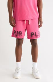 PURPLE BRAND Cotton Fleece Sweat Shorts