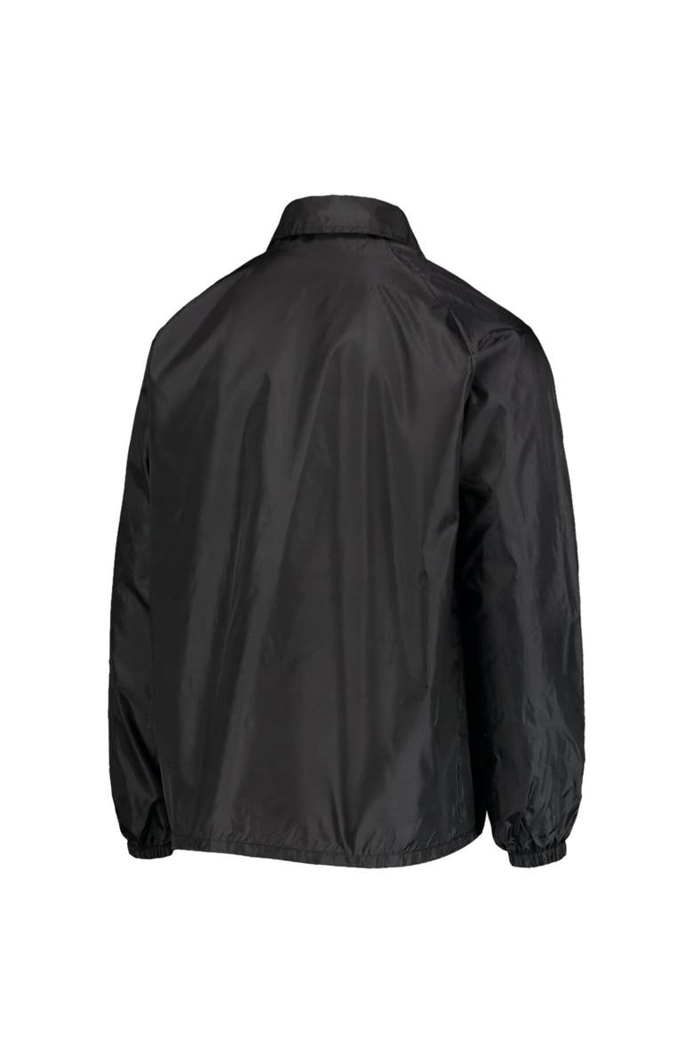 DUNBROOKE Men's Black Tampa Bay Buccaneers Coaches Classic Raglan Full-Snap Windbreaker Jacket, Alternate, color, Black