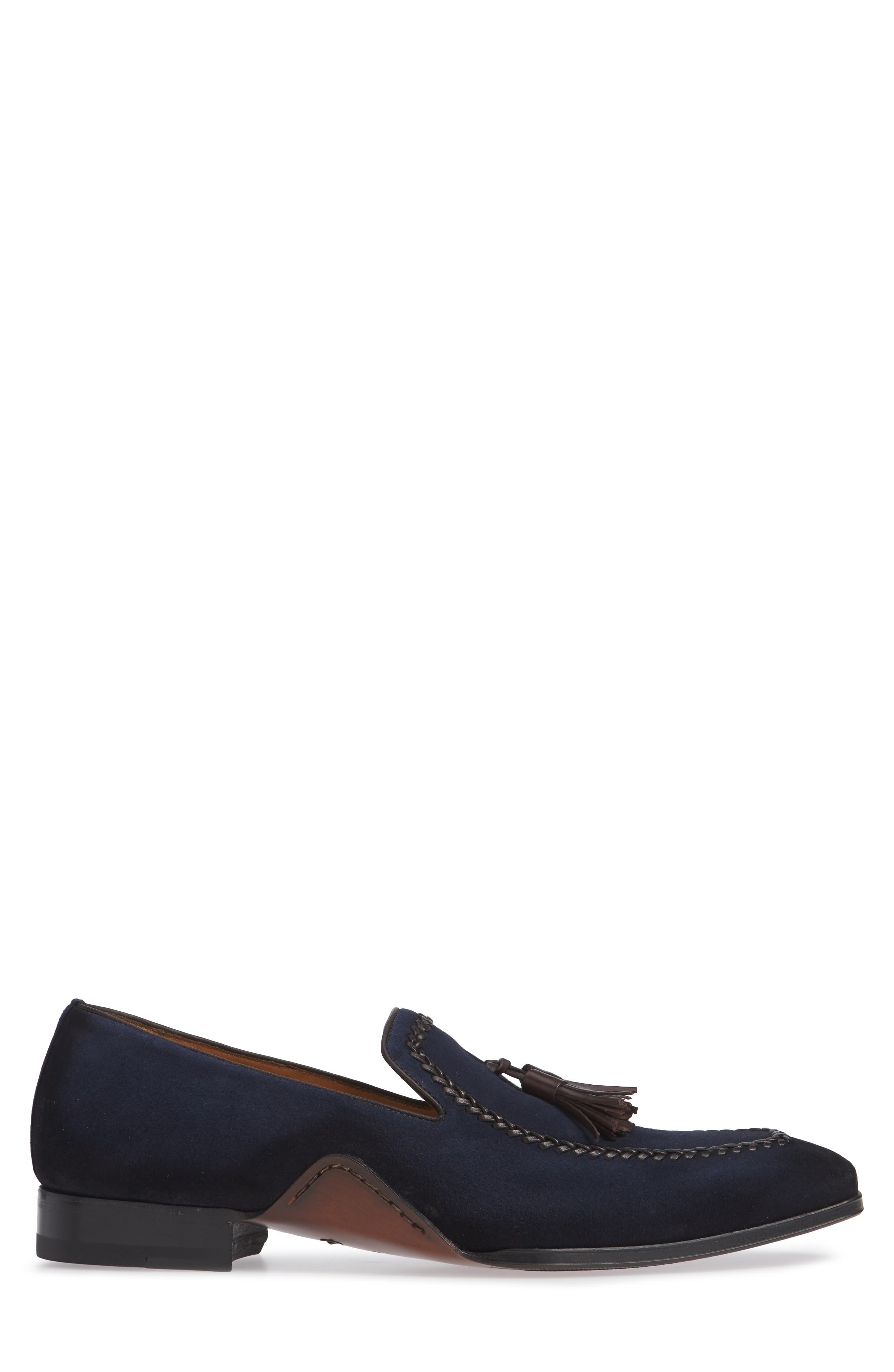 Plazza Tasseled Venetian Loafer, Alternate, color, BLUE SUEDE