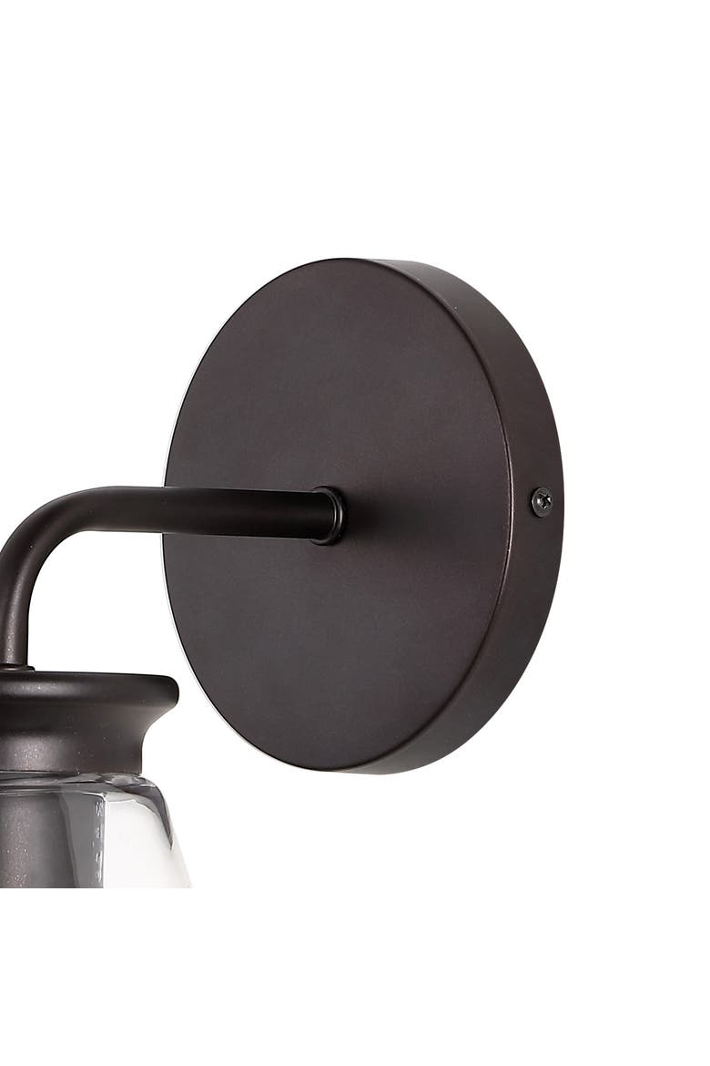 Kondo 1-Light Modern Farmhouse Iron LED Vanity, Alternate, color, Oil Rubbed Bronze