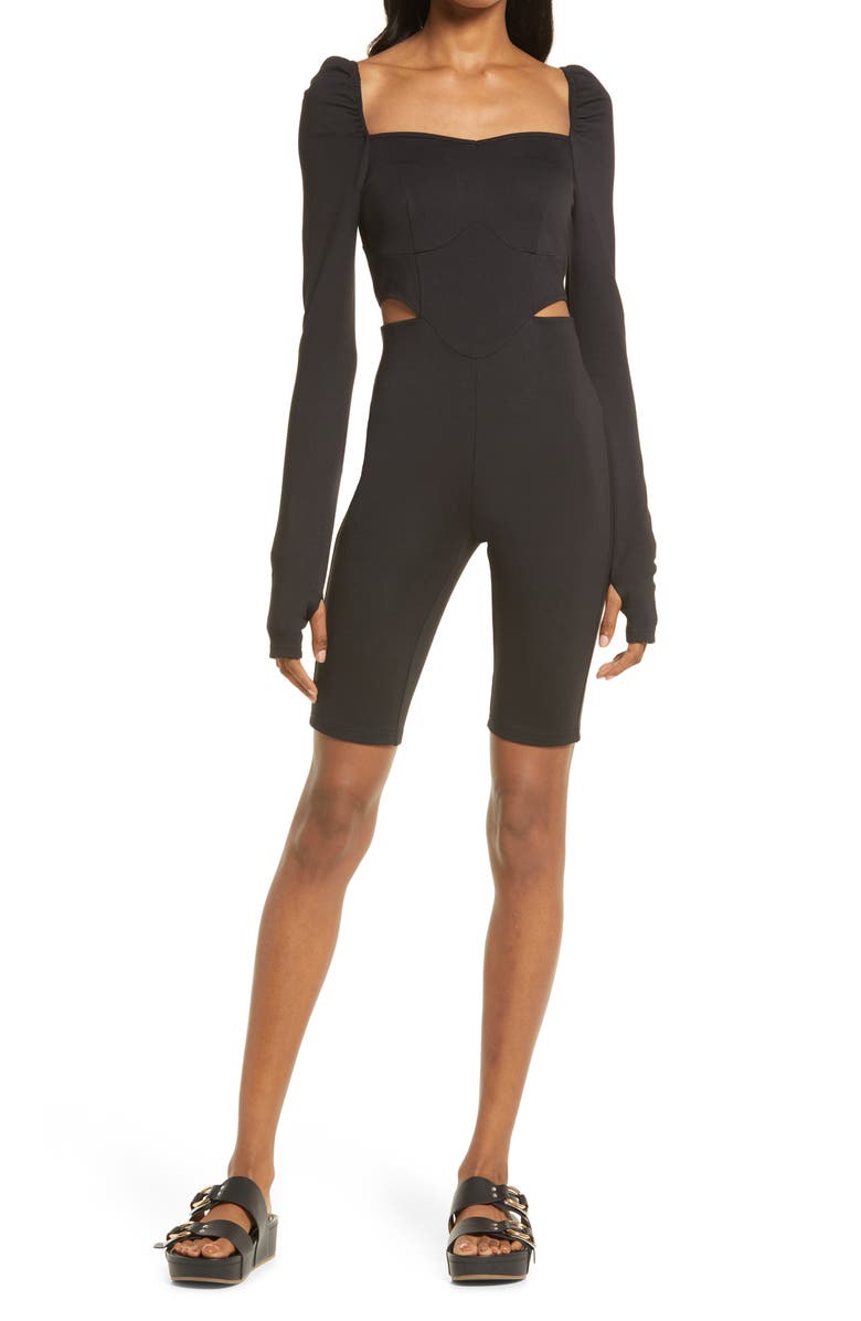 Amy Lynn Fitted Knit Romper, Main, color, 