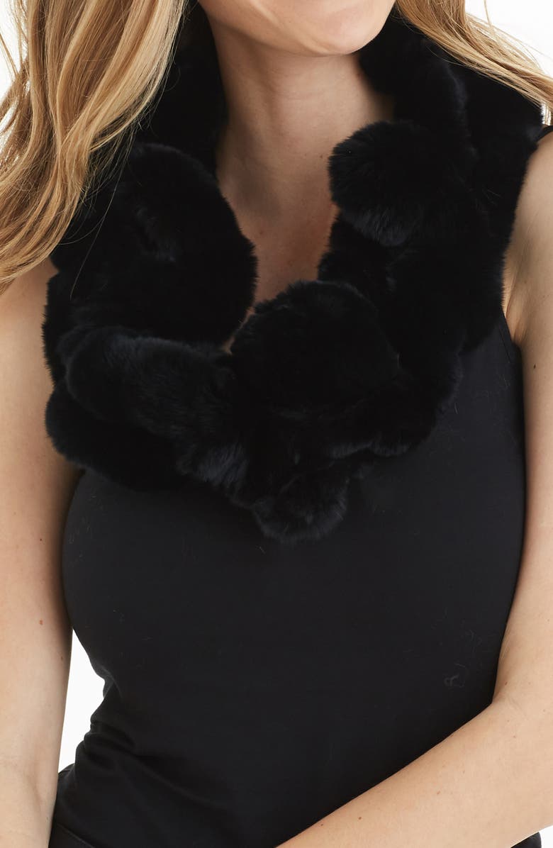 Love Token Caroline Genuine Rabbit Fur Scarf | Nordstrom