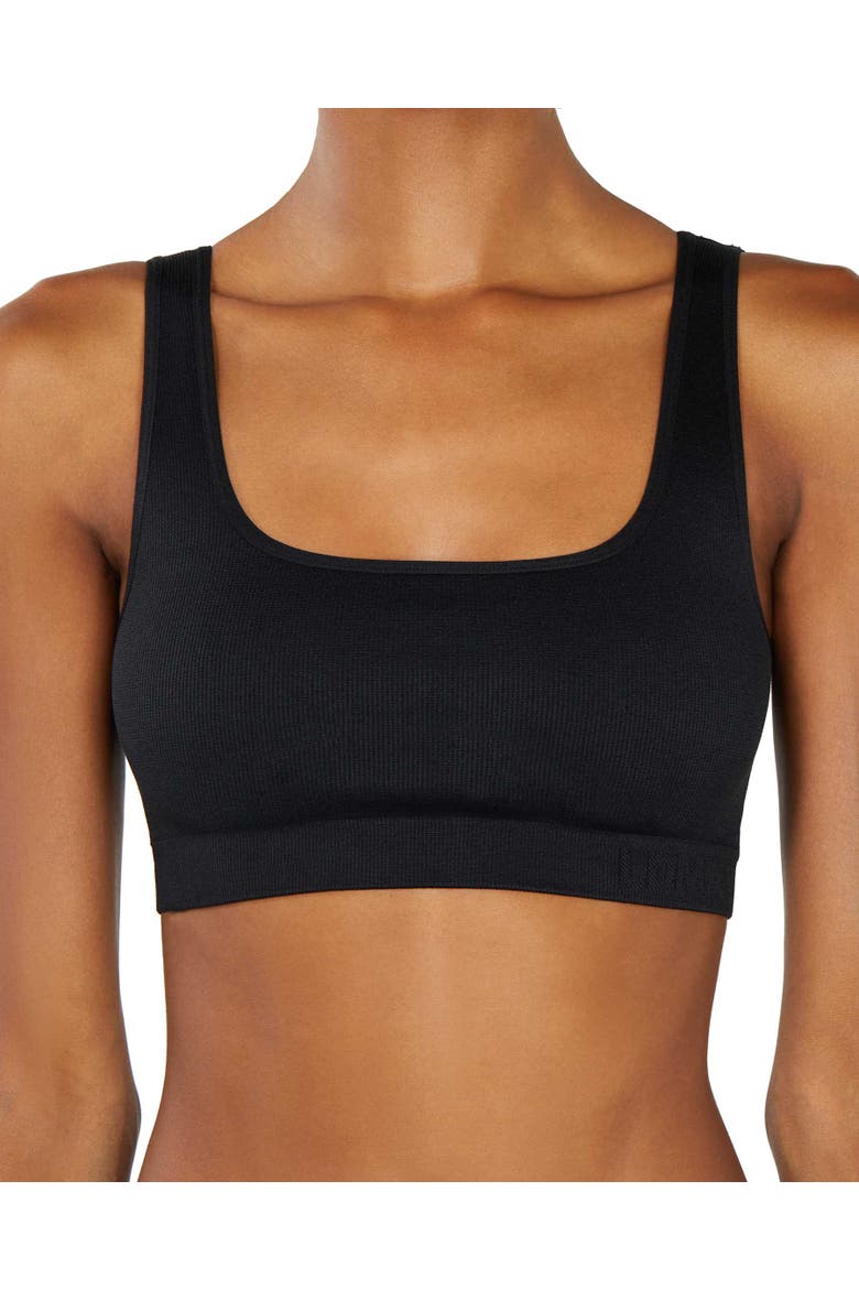 High Sculpt Bra Rib, Alternate, color, Black