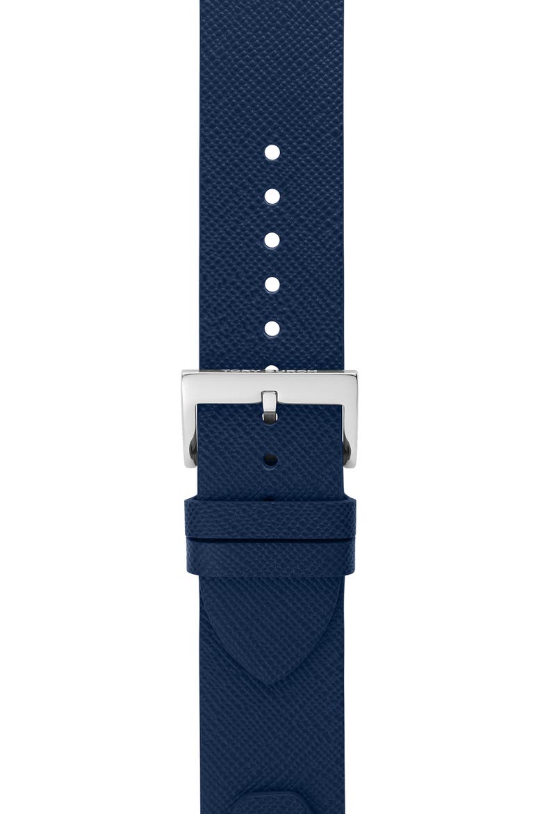 The Studs Leather 20mm Apple Watch® Watchband (Nordstrom Exclusive), Alternate, color, NAVY