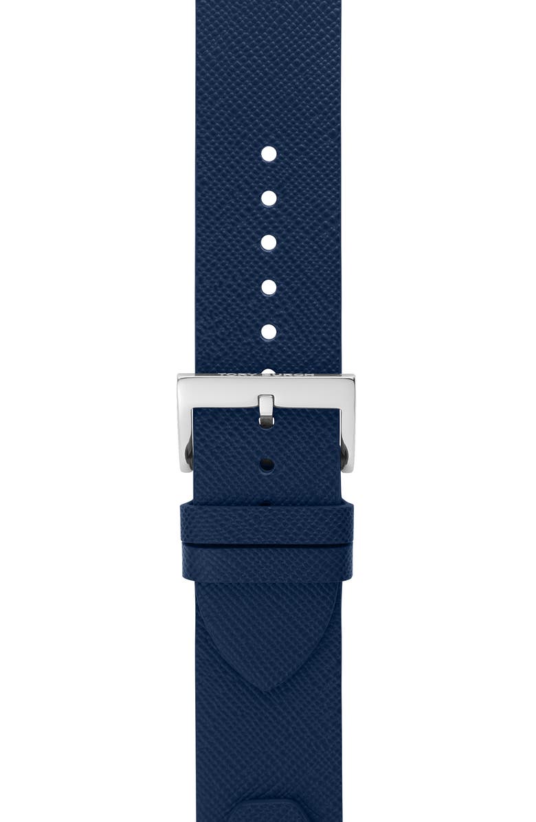 Tory Burch The Studs Leather 20mm Apple Watch<sup>®</sup> Watchband, Alternate, color,