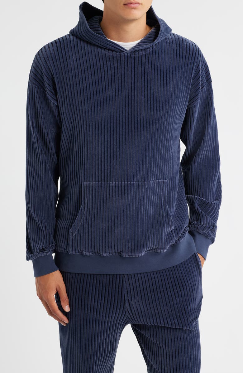 KROST Magma Valore Corduroy Hoodie, Main, color, Dark Navy