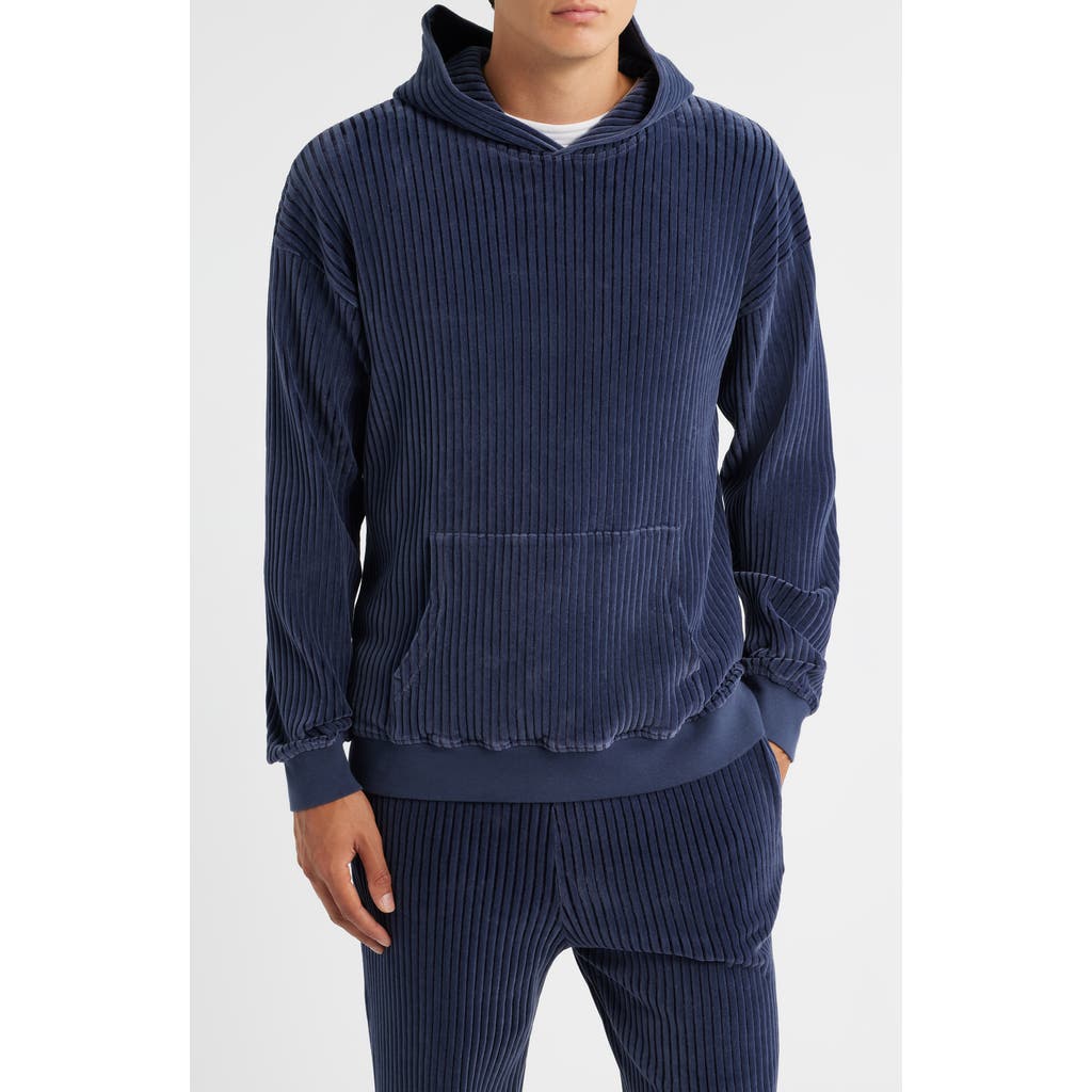 Krost Magma Valore Corduroy Hoodie In Blue