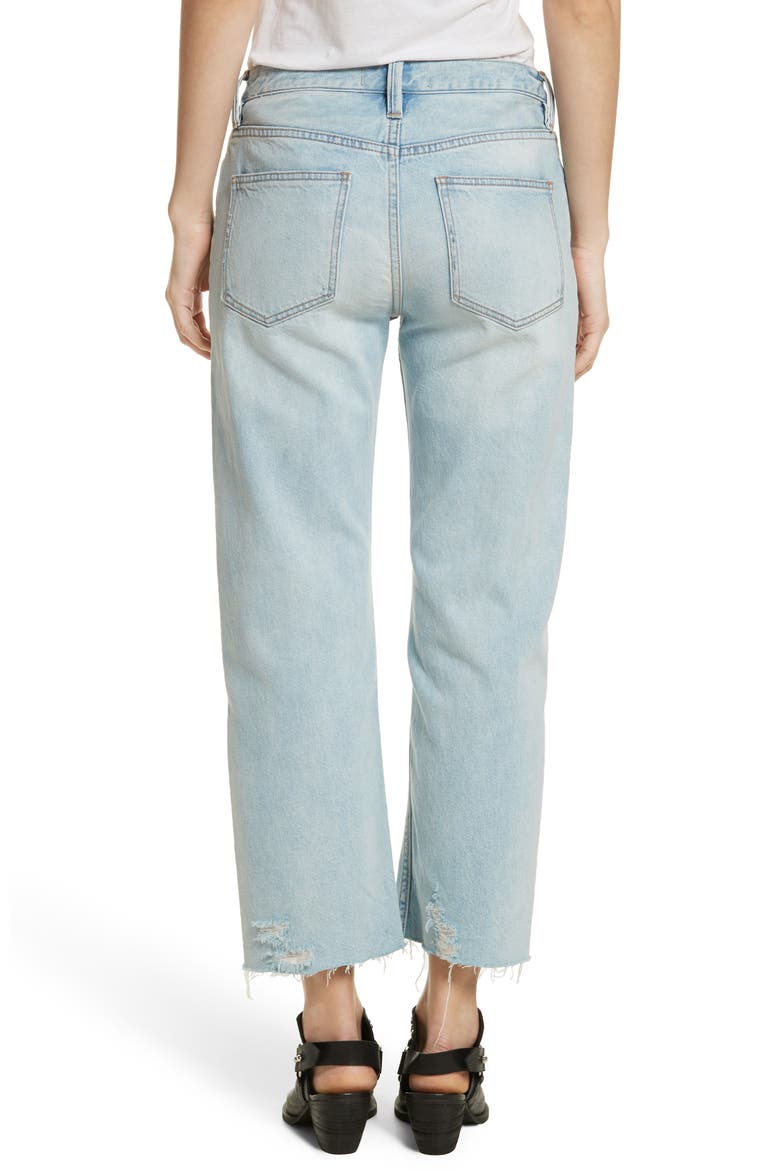 Rolling on the River Straight Leg Jeans, Alternate, color, LIGHT DENIM