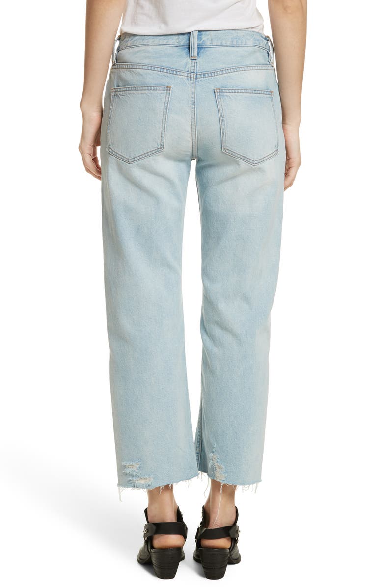Free People Rolling on the River Straight Leg Jeans, Alternate, color,