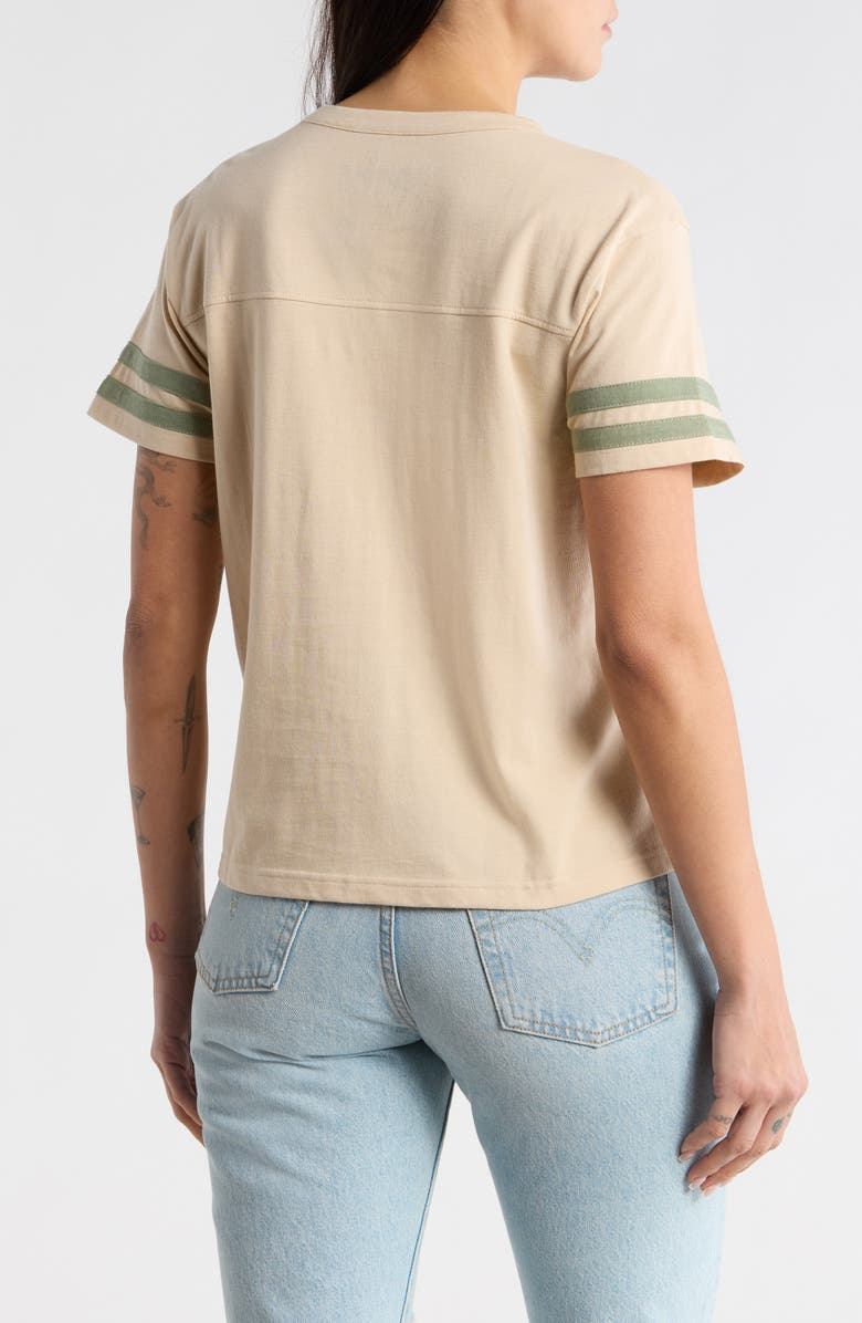 Ripple Junction 76 Varsity T-Shirt, Alternate, color, Sand