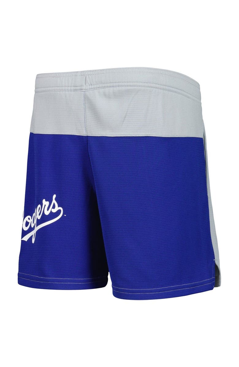 Outerstuff Youth Gray Los Angeles Dodgers 7th Inning Stretch Shorts, Alternate, color, 
