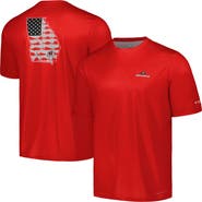 Columbia Men's Columbia Red Georgia Bulldogs Terminal Tackle Omni-Shade T-Shirt
