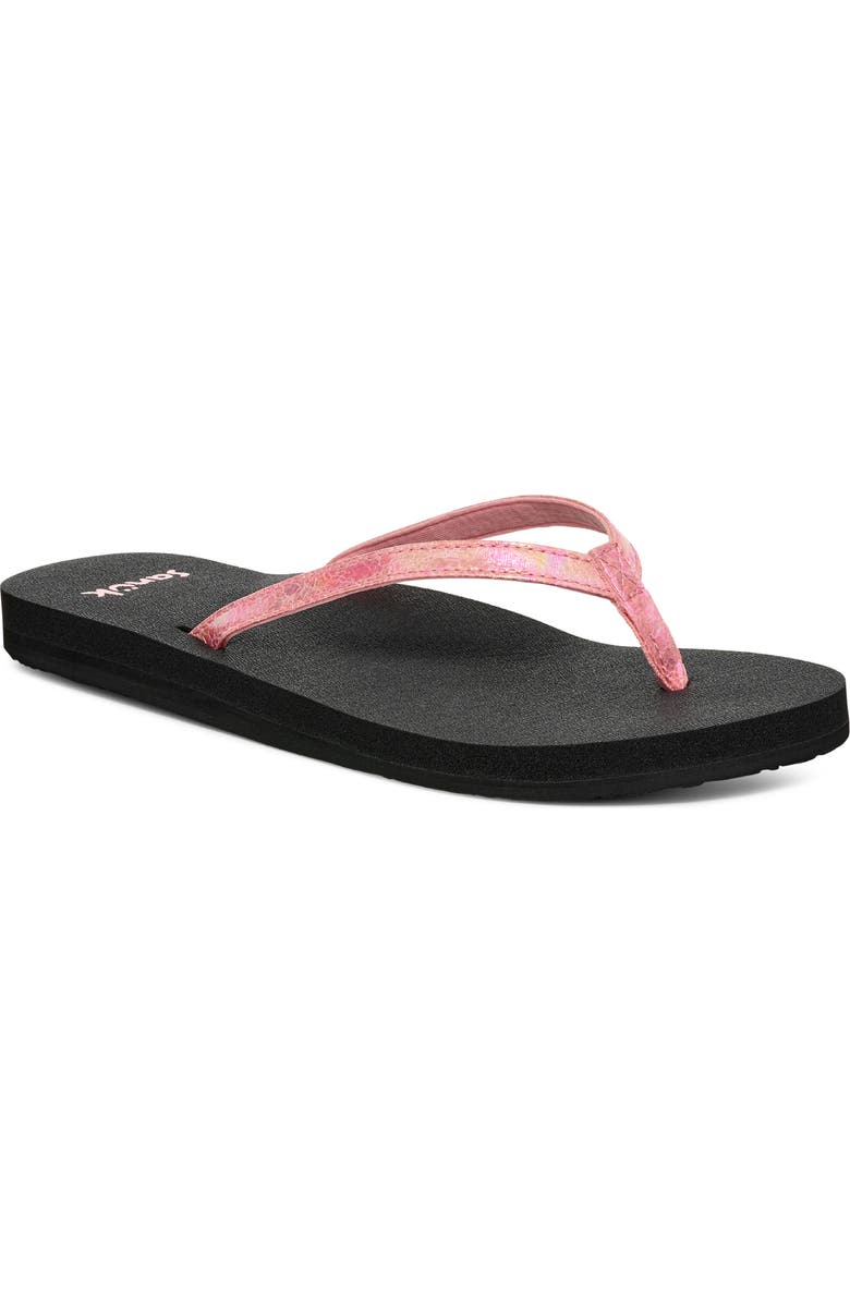 Sanuk Yoga Joy II Flip Flop, Main, color, Mermaid