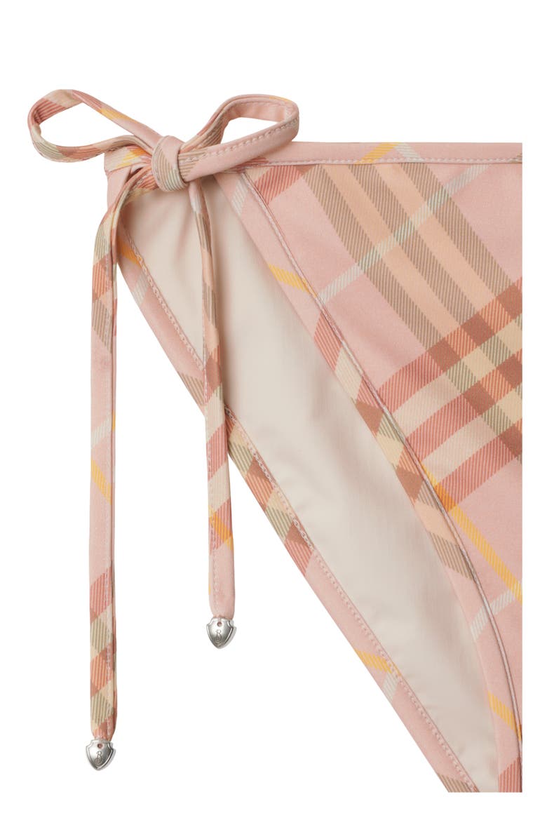 Burberry Check Bikini Briefs, Alternate, color, Teacup