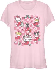 Hello Kitty Junior's Christmas Stockings and Friends Short Sleeve Graphic T-Shirt