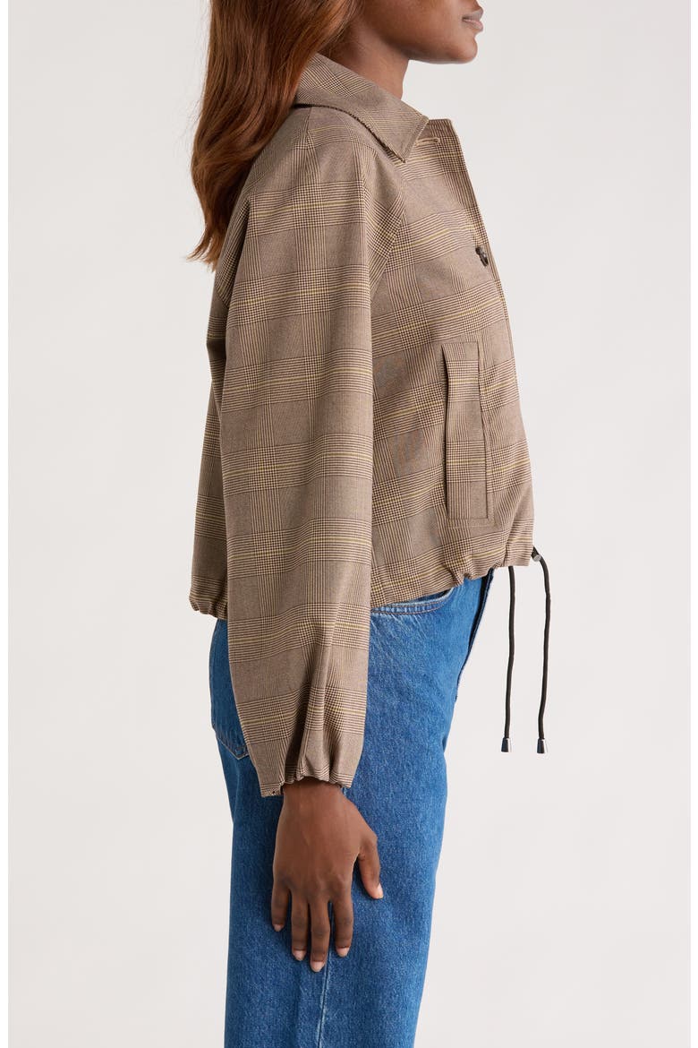 North Plaid Bomber Jacket, Alternate, color, MAPLE CHECK