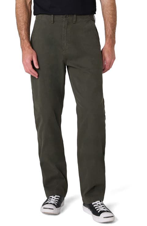 Straight Leg Stretch Canvas Pants