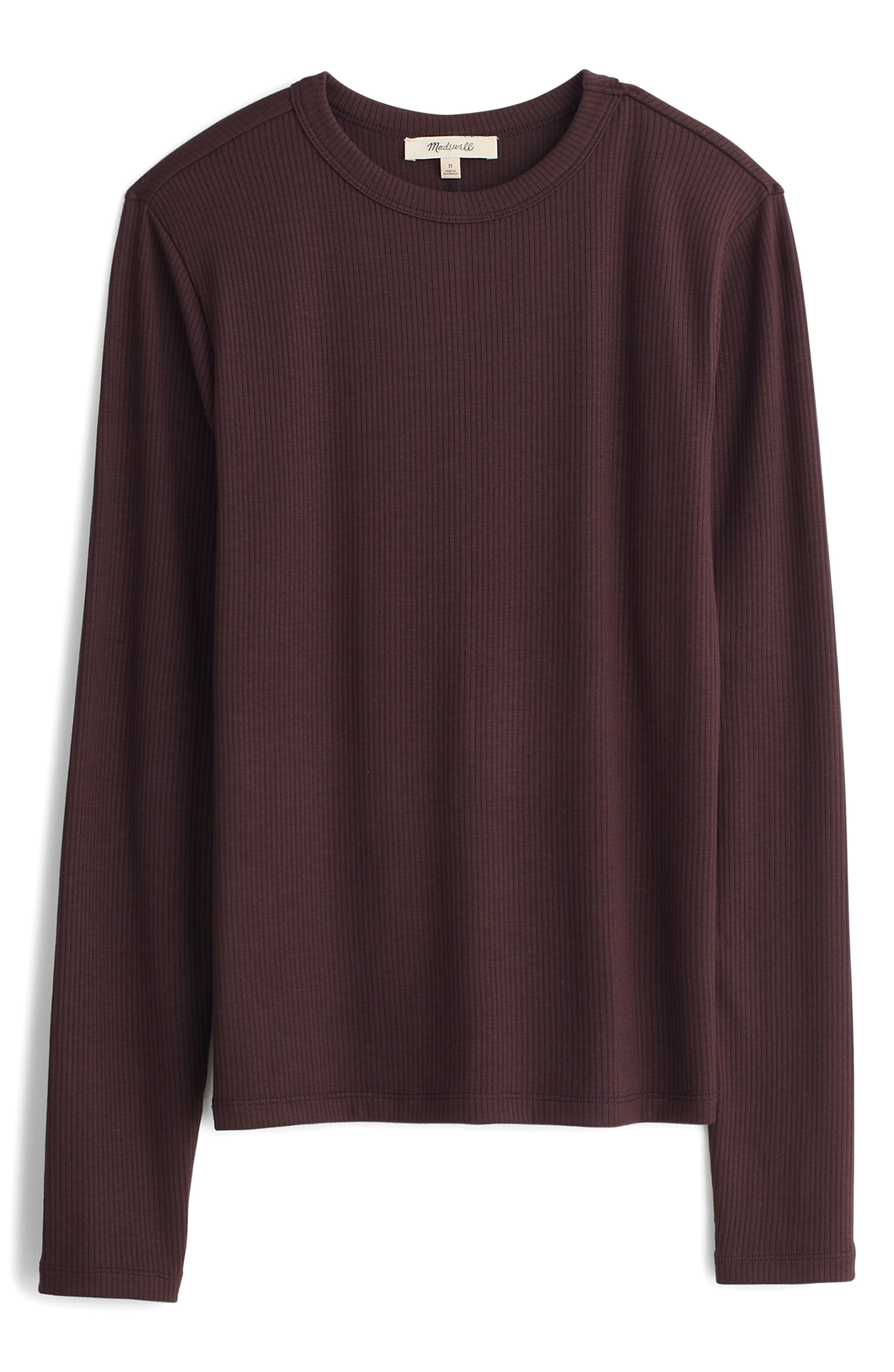 Drapey Long Sleeve Rib T-Shirt - image 5