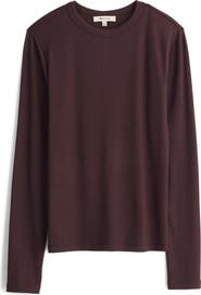 Madewell Drapey Long Sleeve Rib T-Shirt