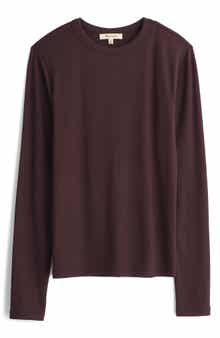 Madewell Drapey Long Sleeve Rib T-Shirt