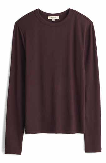 Madewell Drapey Long Sleeve Rib T-Shirt