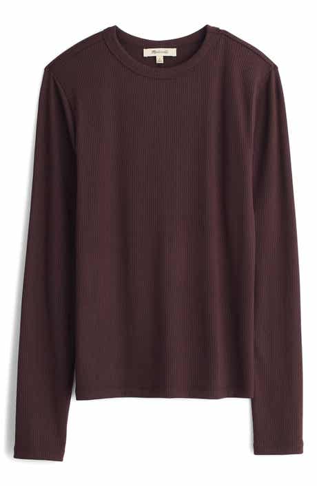 Madewell Drapey Long Sleeve Rib T-Shirt