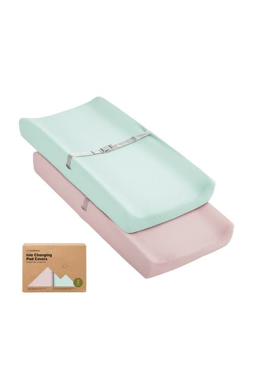 KeaBabies 2-Pack Isla Changing Pad Covers in Pastel 
