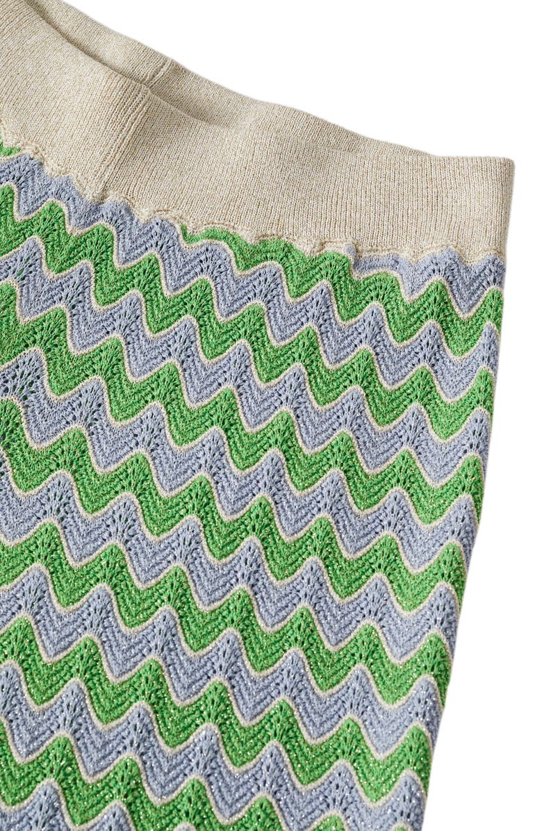 MANGO High Waist Flare Knit Pants, Alternate, color,