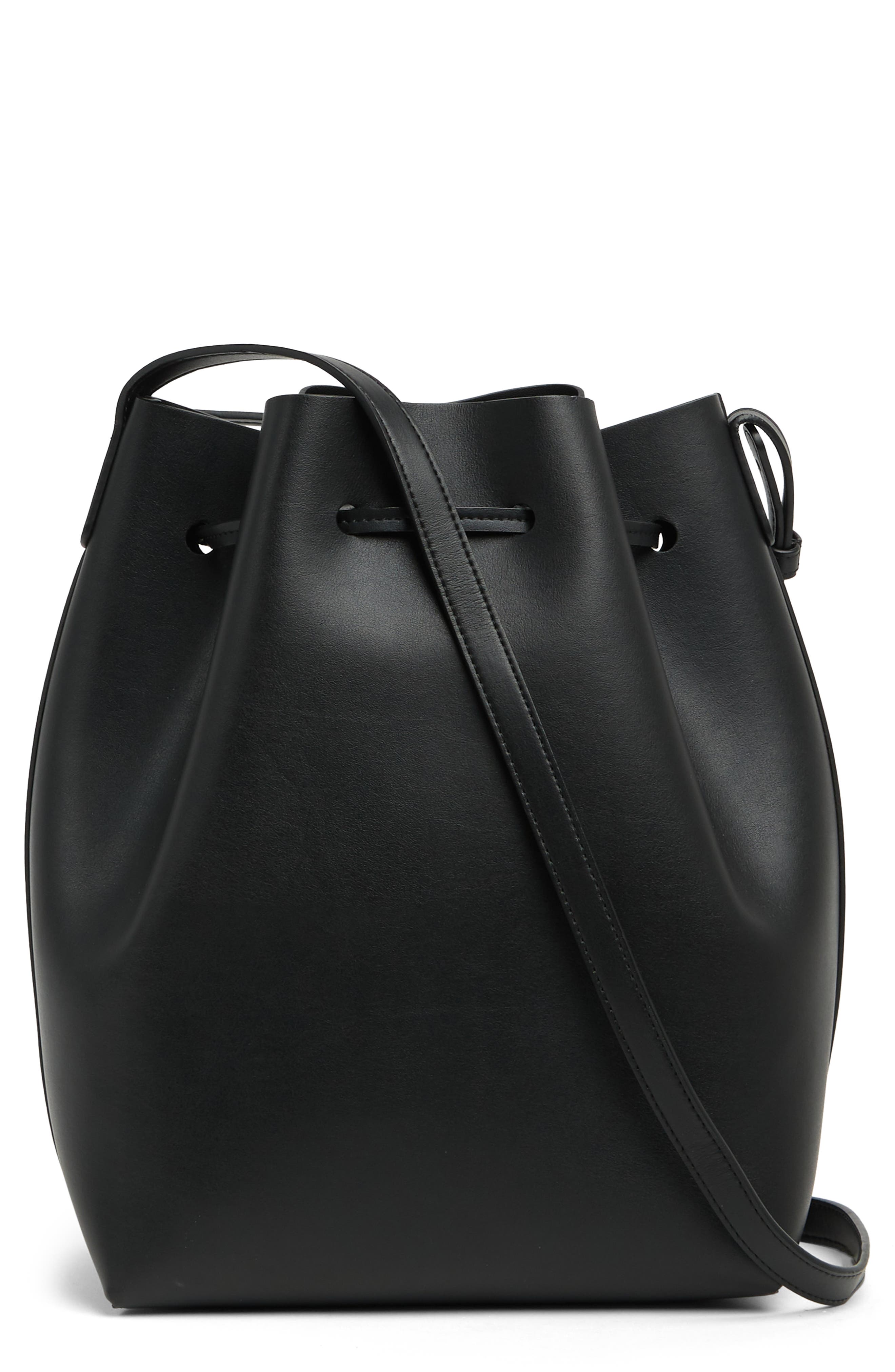 Mansur Gavriel Leather Bucket Bag, Alternate, color, 