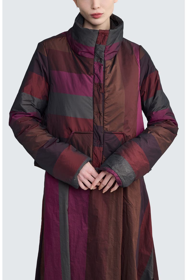 Estelle Padded Coat, Main, color, Dark Scarlet