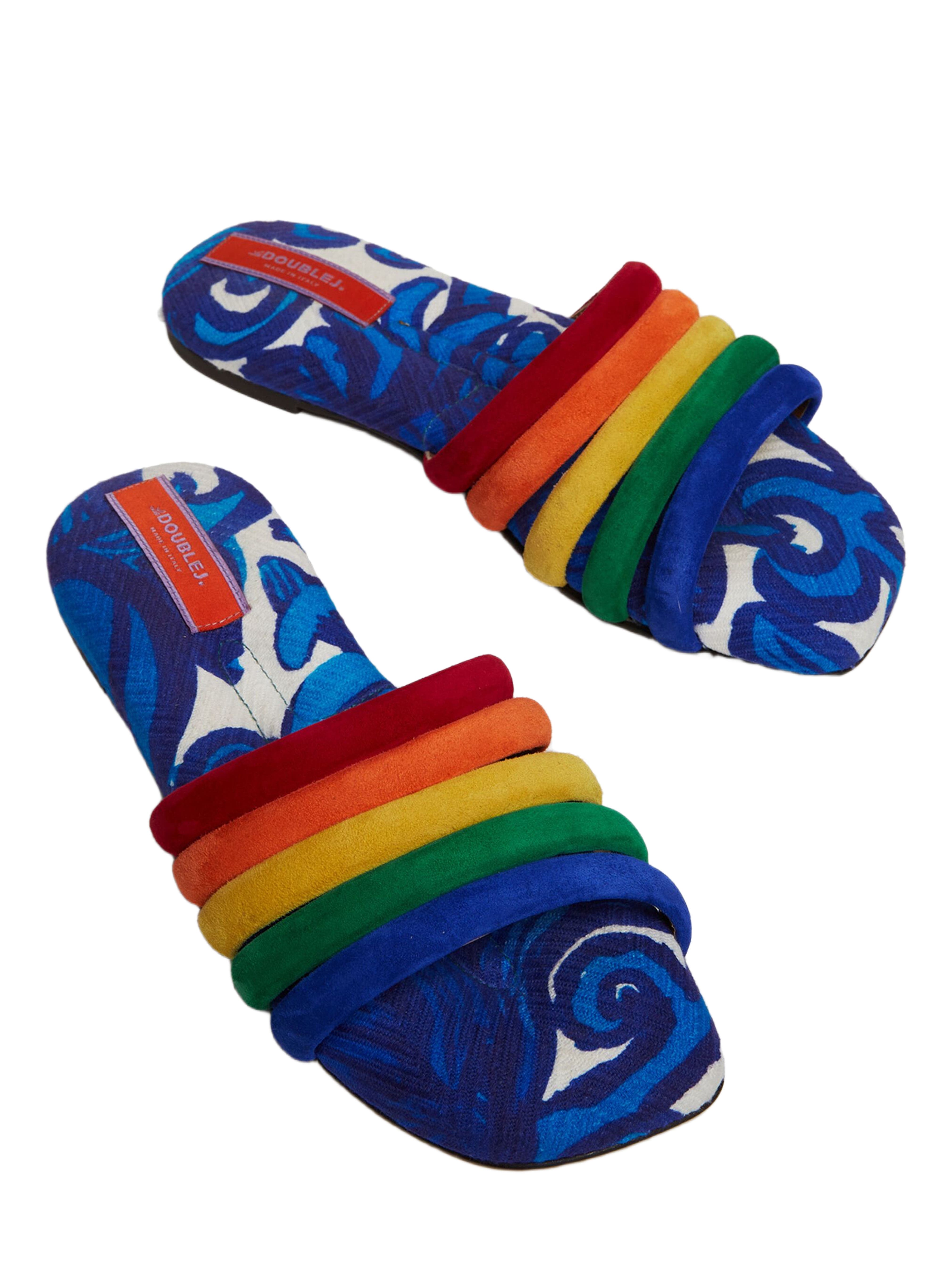 La DoubleJ Tones Slide Anemone Blue, Alternate, color, Anemone Blue