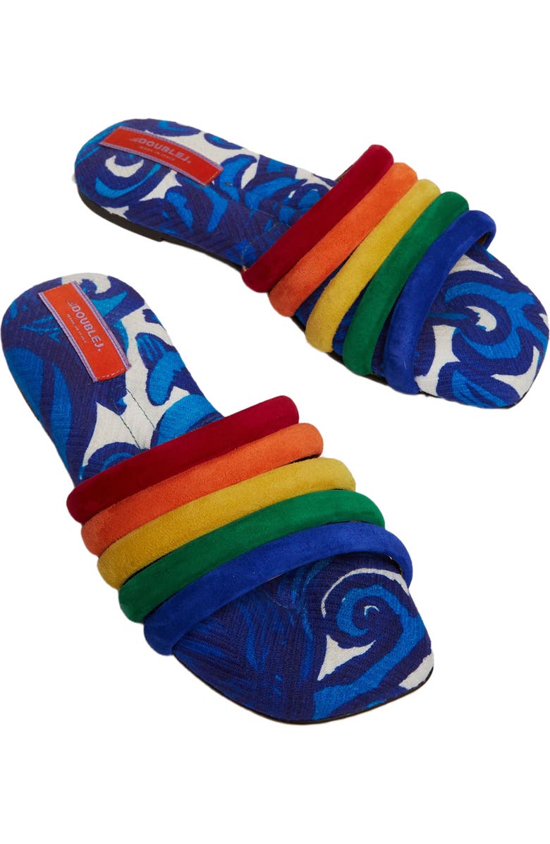 La DoubleJ Tones Slide Anemone Blue, Alternate, color, Anemone Blue