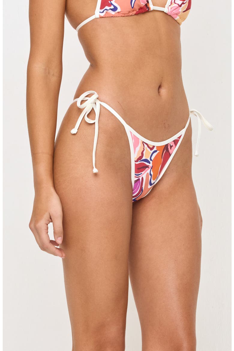 Levy Bitsy Side Tie Bikini Bottoms, Alternate, color, LOST IN THE BLOOMS
