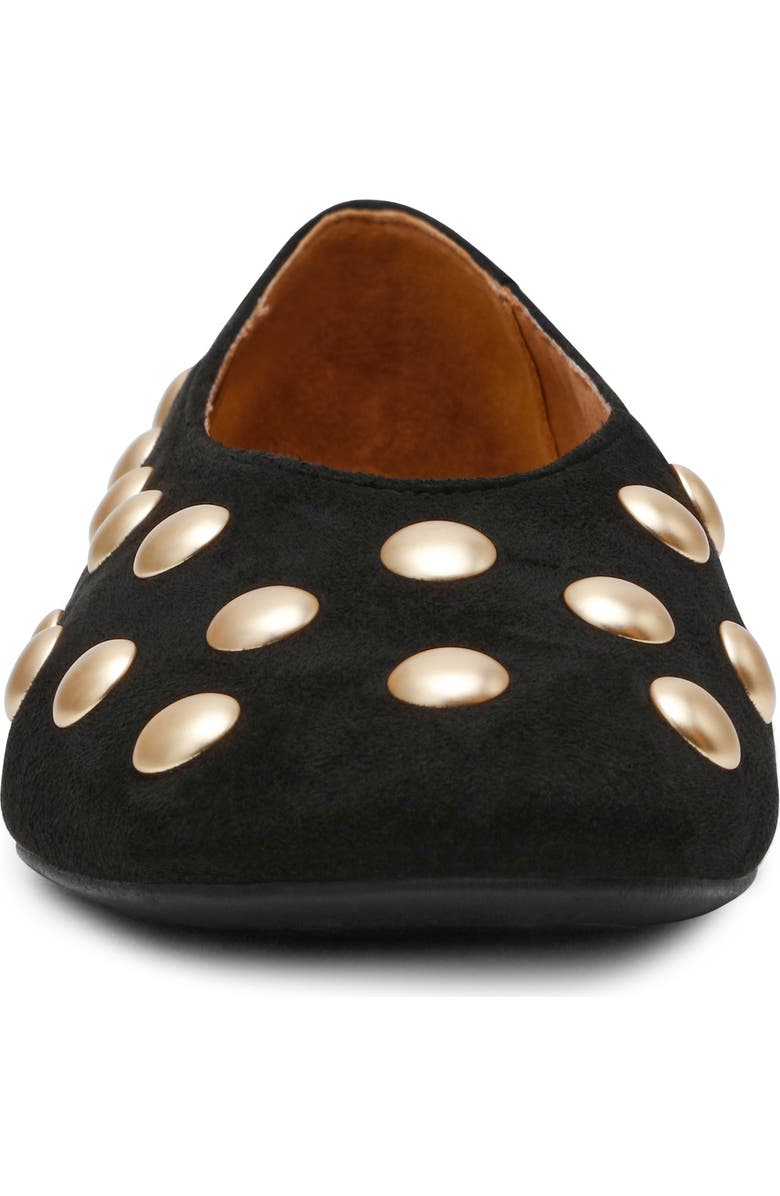 DV by Dolce Vita Karma Stud Ballet Flat, Alternate, color, Black