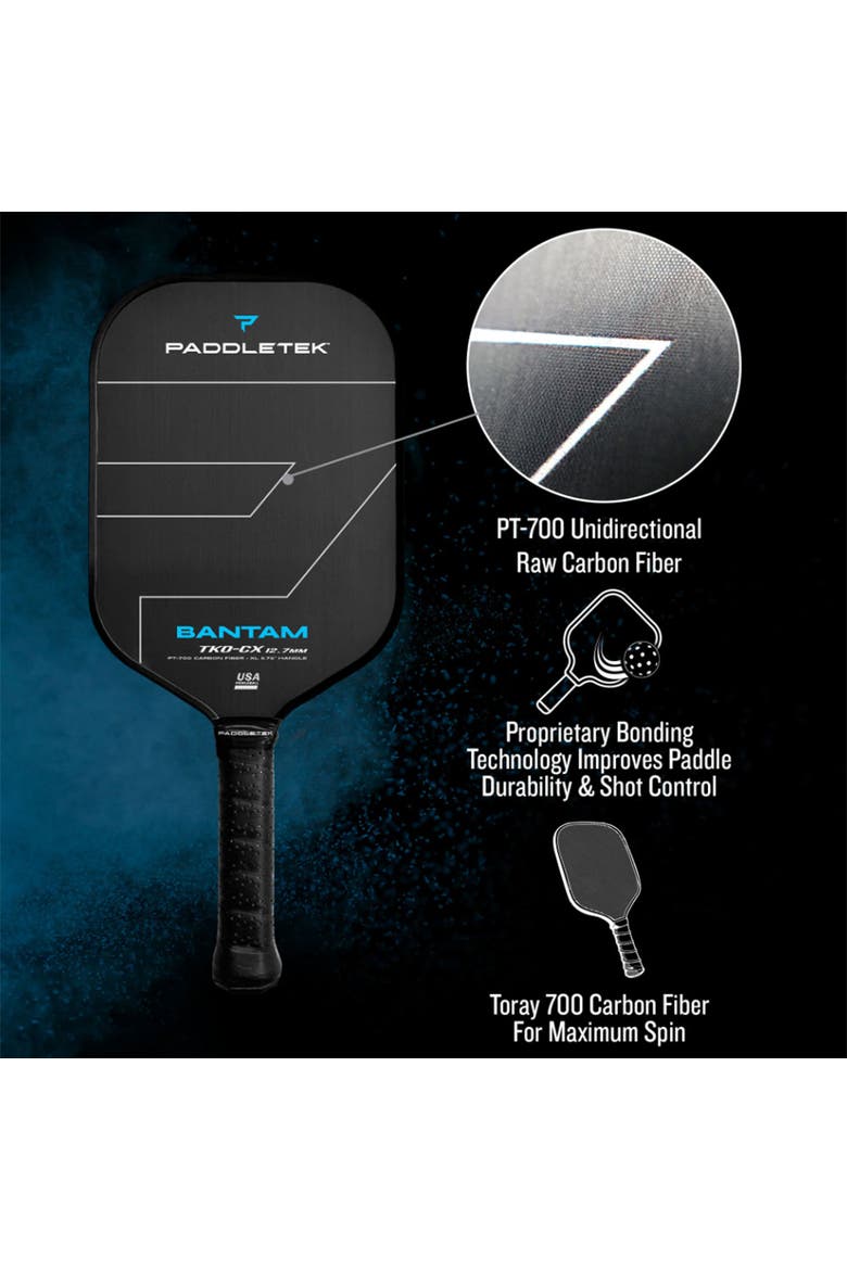 Bantam TKO-CX 12.7 Pickleball Paddle, Alternate, color, Blue Riptide